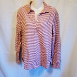 The North Face Tunic Womens Small Long Sleeve Button Front Shirt Dress Striped